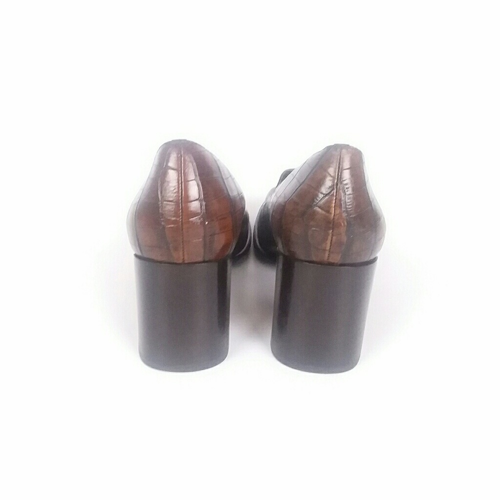 Franco Sarto Alligator Block Heel Loafer - image 4